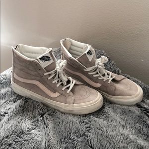 Vans high top. Grey/pink. Waterproof